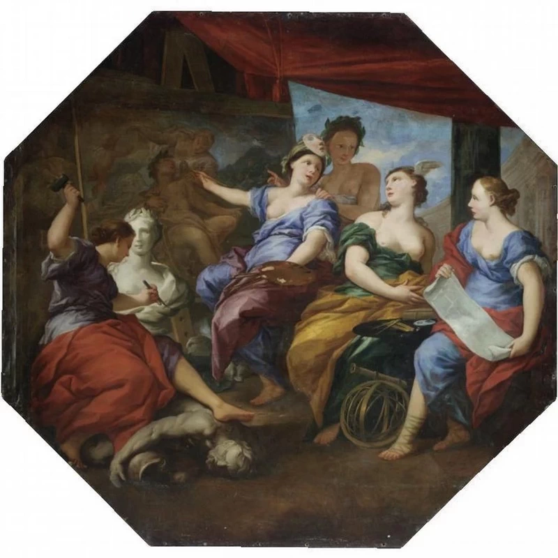 Pier Dandini - 220, Allegoria della scultura, pittura, astronomia e poesia